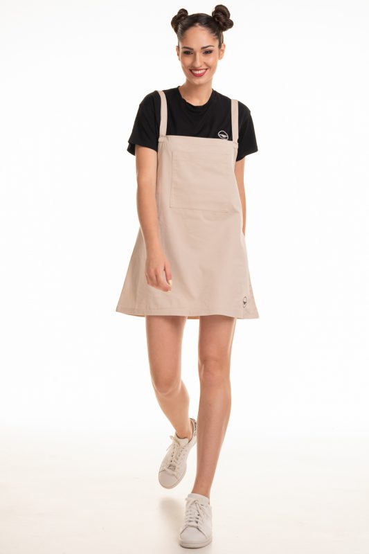 short dungaree vanilla